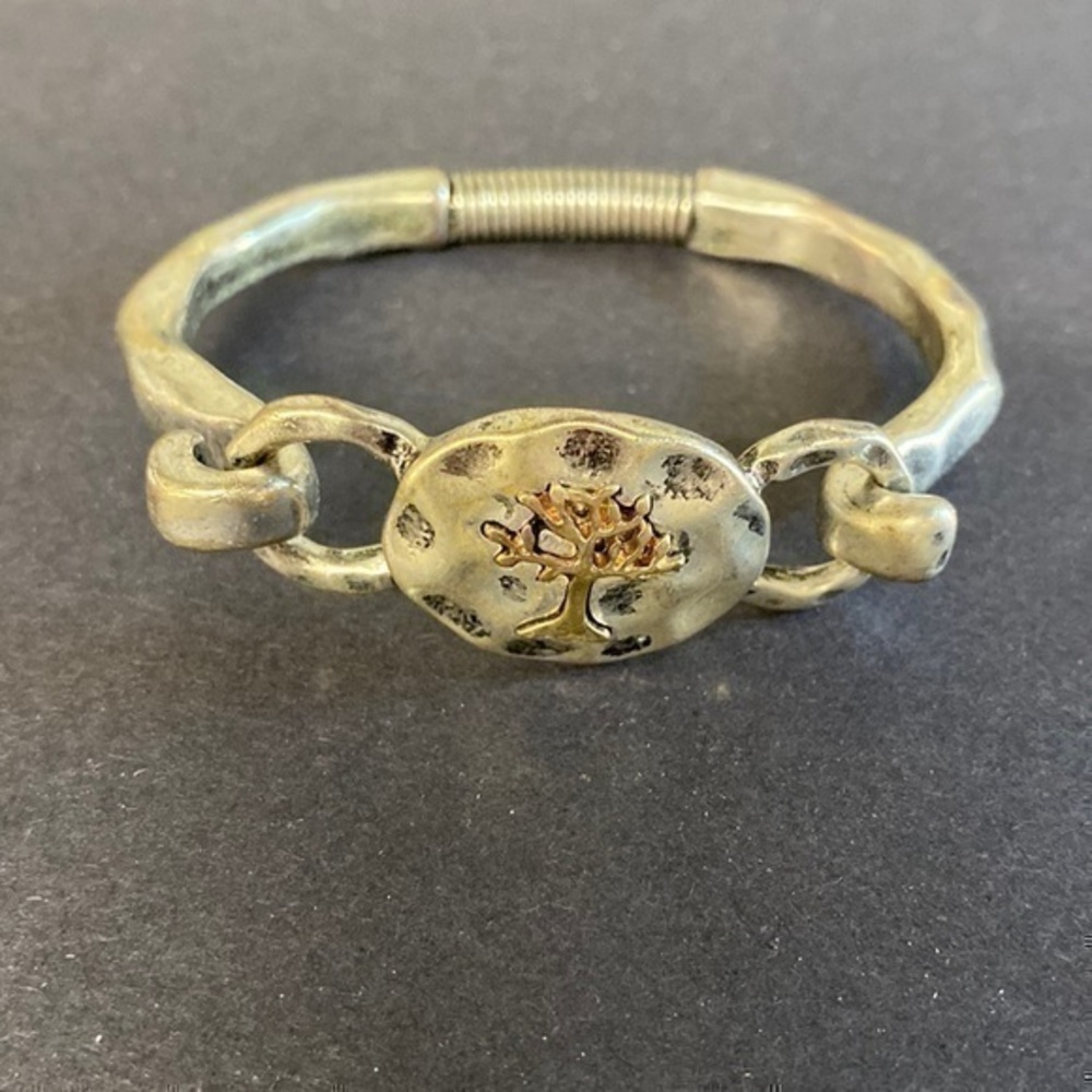 Gold-Tone Tree of Life Link Bracelet - Women